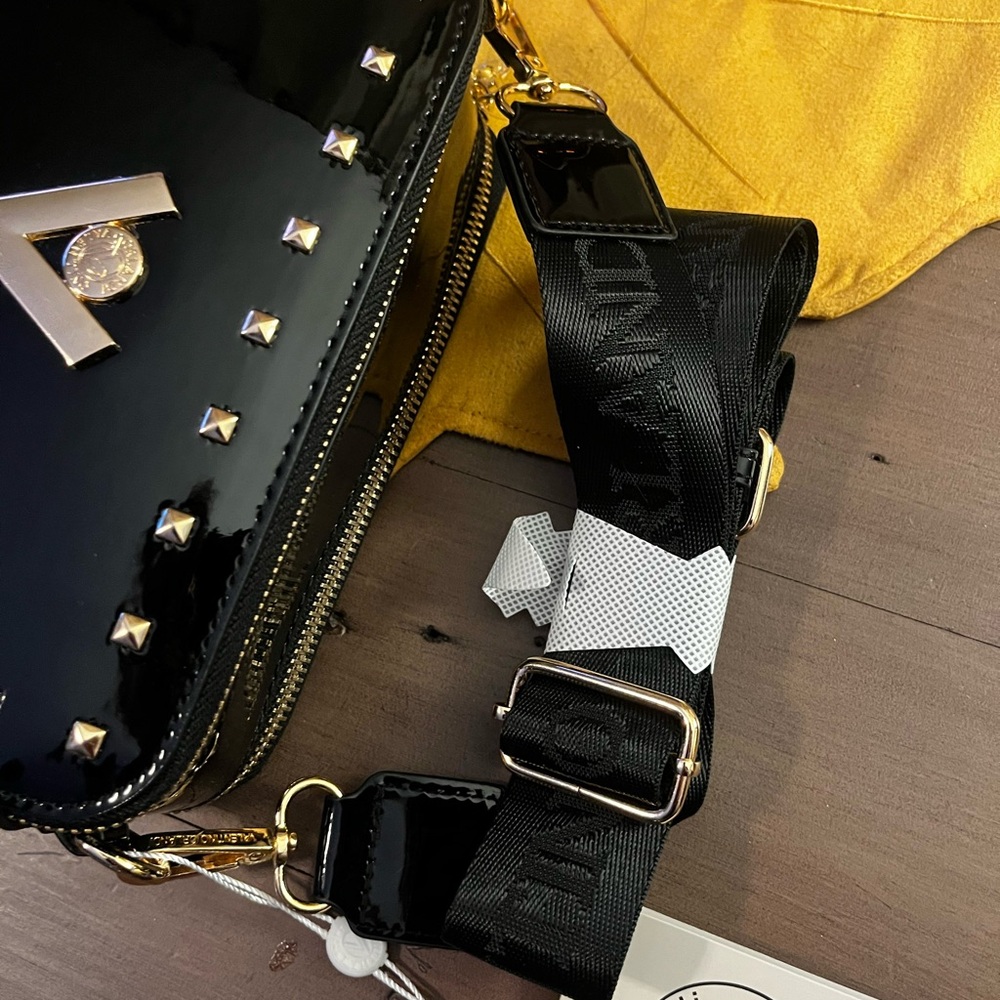 Valentino Orlandi Black Patent Studded Bag - Picture 4 of 10